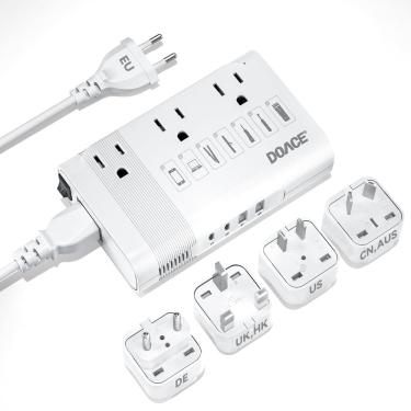 Imagem de Conversor de tensão DOACE 350W 220V a 110V para viagens pela Europa