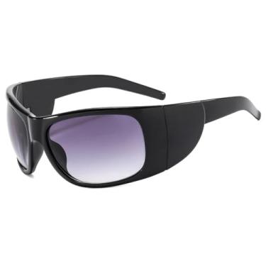 Imagem de Óculos de sol grandes da moda, feminino, retrô, punk, vintage, masculino, esportivo, uv400 (c5)