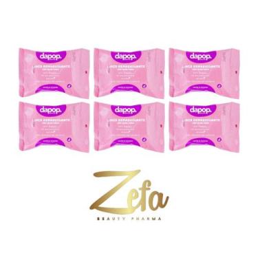 Imagem de Kit 06 Lenço Demaquilante E Limpeza Com Aloe Vera - Dapop