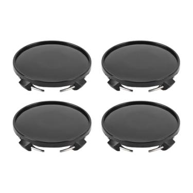 Imagem de GOTOTOP 4pcs Car Borda Central Centro Tampa do Cubro, Centro de Roda de Carro Tampa água e Poeira à Prova de Poeira, 61 Mm, Diâmetro Interno 56 Mm, Preto ou Prata (preto brilhante)