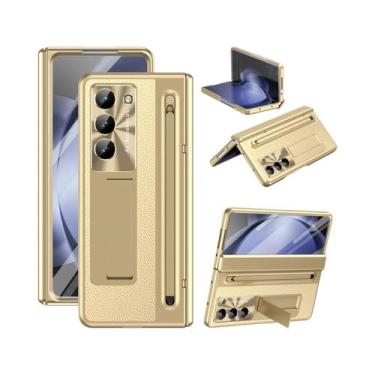 Imagem de Capa De Telefone Em Couro PU Para Samsung Galaxy Z Fold 7 6 5 4 3 Fold