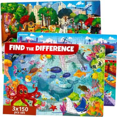 Imagem de Quebra-cabeças de chão QUOKKA 150 peças para crianças de 4 a 8 anos co