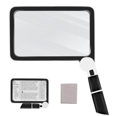 Imagem de Lupa Yerepk 5X com luz 48 LED para leitura