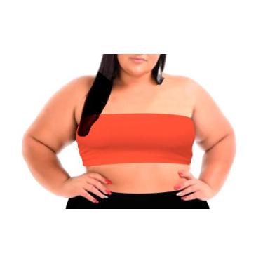 Imagem de Cropped sem alça Faixa Plus Size Top Do Tam Pp Ao G4 - topbrasil , Lar
