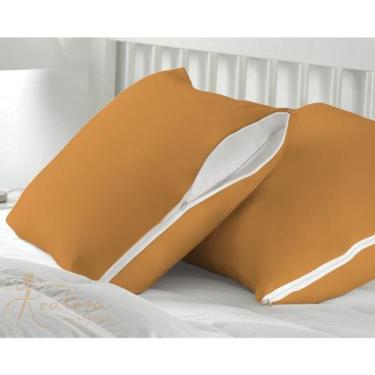 Imagem de 4 Capas Protetoras de Travesseiro Malha Gel (Helanca)  Fronha 50cm x 7
