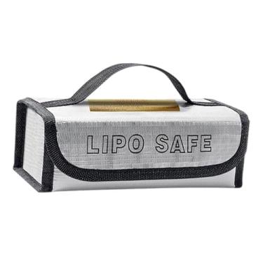 Imagem de MotiveTech Bolsa de Bateria Lipo, Bolsa de Transporte de Proteção de Bateria Lipo para Aeromodelos para Transporte, Pequena Bolsa à Prova de Fogo Retardante de F, Style a