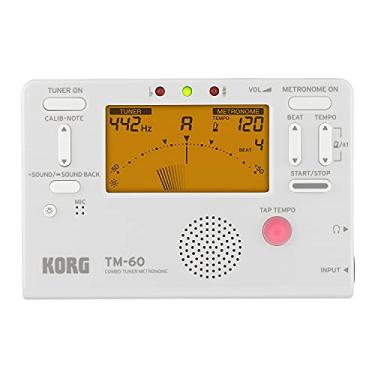 Imagem de Korg TM-60C-WH Metrônomo e Afinador Cromático Compacto Digital Com Microfone