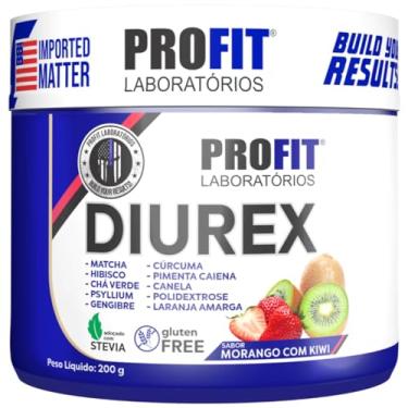 Imagem de Diurex Suplemento Diurético e Termogênico 200g - Profit Labs (Pote 200g, Morango com kiwi)
