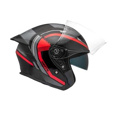Imagem de Capacete Aberto Oculos Bieffe B-Pace Wave Vermelho Moto (60)