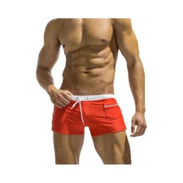 Imagem de Shorts de Praia Masculinos - Roupa de Banho Respirável e de Secagem Rá