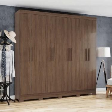 Imagem de Guarda-Roupa Casal 8 Portas 4 Gavetas B51 Briz Henn Roupeiro
