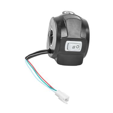 Imagem de Baoblaze Interruptor de buzina para farol de bicicleta elétrica, botão de substituição, peças de reposição fáceis de instalar, interruptor de controle de, Certo