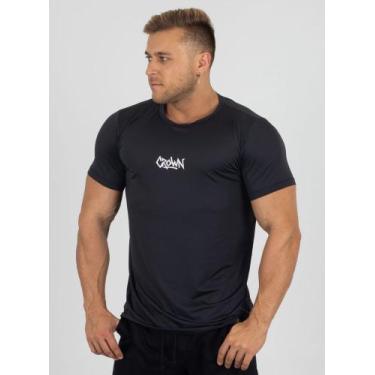 Imagem de Camiseta Masculina Dry Fit Tecido Leve Furadinho - Crown Training, P