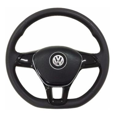Imagem de Volante Esportivo Novo Golf Preto Gol Parati Saveiro Voyage G5 G6 Fox 