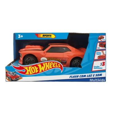 Imagem de Hot Wheels Carro Flash Laranja com Luz e Som Multikids - BR1824OUT [Remanufaturado] BR1824OUT