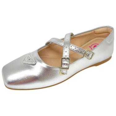 Imagem de Sapatilha Infantil Menina Confortável Brilhante Molekinha