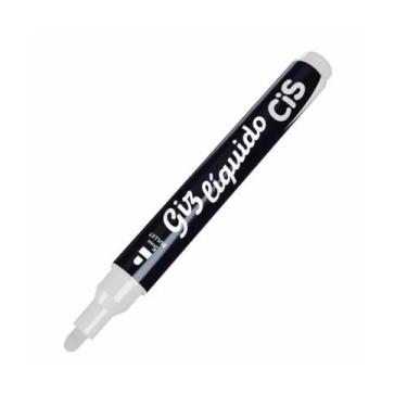 Imagem de Giz Líquido Branco 5mm removível fácil de apagar - CIS