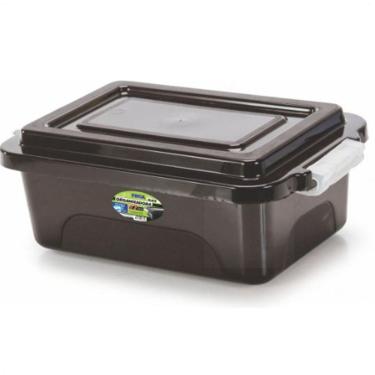 Imagem de Caixa Organizadora Black 17 Litros C/Tampa E Travas Multiuso