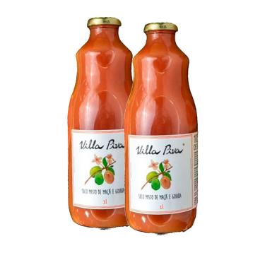 Imagem de Kit 2X: Suco de Goiaba Integral Sem Açúcar Villa Piva 1L