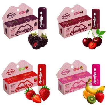 Imagem de Kit Hidratante Labial 4un 3.6g MenelaLips - HIDRAMAIS