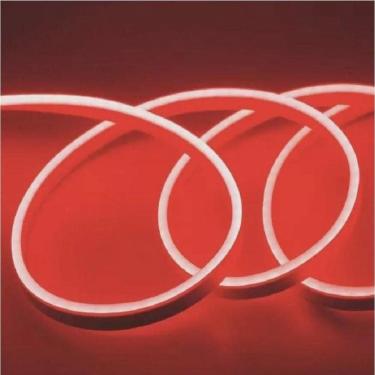 Imagem de Fita Led Mangueira Neon 5 Mts Iluminação Flexível Corte 2.5 Cm - Vermelho