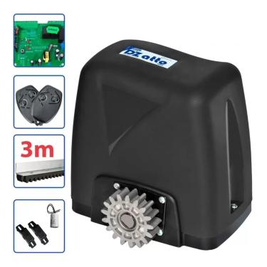 Imagem de Kit Motor P/ Portão Elétrico Dz Atto Turbo 350kg 3 Metros Rossi 220v