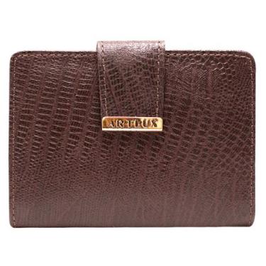 Imagem de Carteira Feminina Porta Documentos de Carro em Couro Artlux 493, Cafe