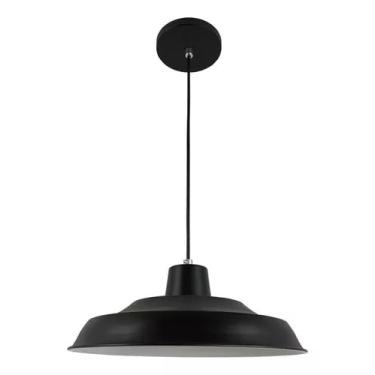 Imagem de Lustre Pendente Mesa Sinuca Bilhar Snooker 3 Metros De Fio (Preto)