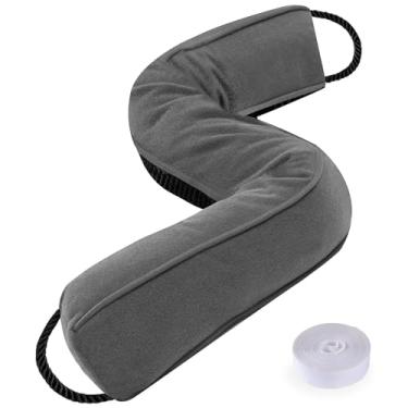 Imagem de Sunolga Rolha de porta de 76 cm com tampa removível para lacunas de até 7,6 cm, lavável na máquina contra ruído e bloqueador de ar para parte inferior da porta e janela, cinza