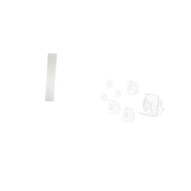 Imagem de Fenteer Abajur de Pé para Sala de Estar com Espelho Acrílico, Adesivos de Parede em Formato de Peixe Removíveis para Decoração de Fundo de Sofá E TV