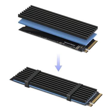 Imagem de Sore Store Alm3Mm Dissipador Calor Aluminio Thermal Pad Ssd