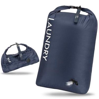 Imagem de CANBOX Bolsa de roupa suja de nylon à prova d 'água, compressão a vácuo, organizador de embalagem, bolsa reutilizável para roupas de banho, roupas molhadas, economia de espaço para bagagem, mala