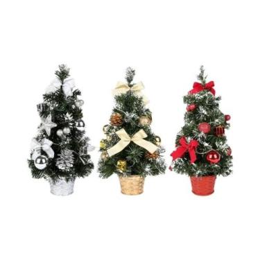 Imagem de Árvore de Natal Artificial (20/30/40cm) - Decoração para Casa e Festa 