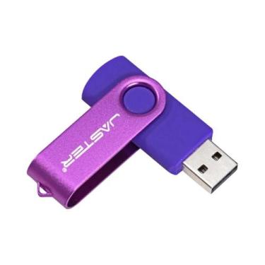 Imagem de Pen Drive USB 3.0 Colorido Rotativo 64GB 32GB Chaveiro Preto Azul Verm