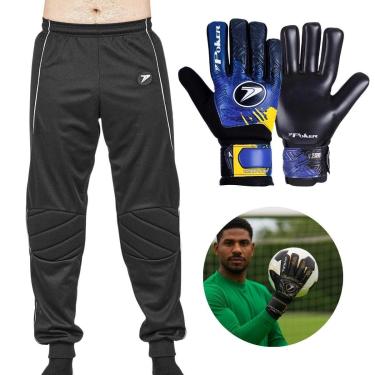 Imagem de Kit Goleiro Calça + Luva Infinity Poker Conforto e Proteção-Unissex