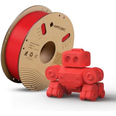 Imagem de Filamento para Impressora 3d Anycubic PLA High Speed 1.75mm 1kg Cor Vermelho Red