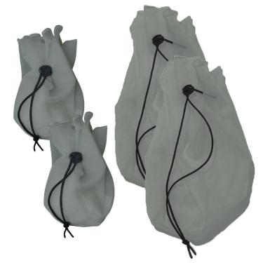 Imagem de Kit Coador Voal Cinza 2 Pp + 2 Médio Suco Verde Detox Kefir