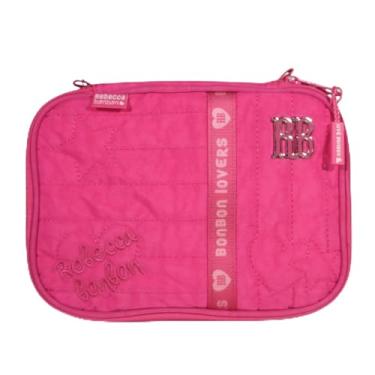 Imagem de Estojo Rebecca Bonbon Box Nylon Escolar 36 El�sticos (Rosa)