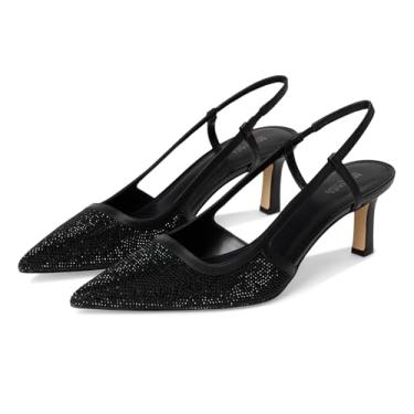 Imagem de Michael Kors Sapato feminino Alora Mid Sling Pump, Preto 1, 38