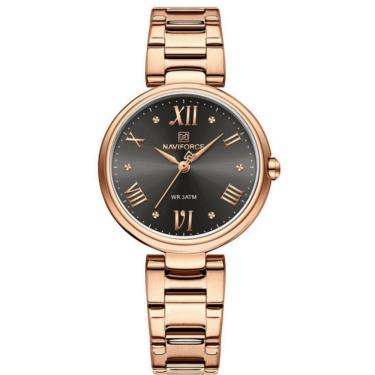 Imagem de Relógio De Pulso De Aço Inoxidável Para Mulheres Design Classico Preto