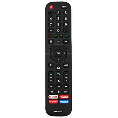 Imagem de ERF2B60H Controle remoto de voz substituído para Smart TV Hisense 32H5500F 32H5520F 32H5530F 32H5540F 40H5609 40H5500F 40H5520F 40H5530F 40H5540F 32H550F 32H5520F 550F 3 2H5590F 32H56G 50Q7G 75Q7G