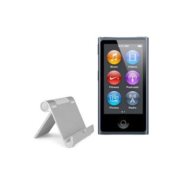 Imagem de Suporte e suporte BoxWave para iPod Nano 7 [Suporte de alumínio VersaVieve] Portátil, multi ângulo de visualização para iPod Nano 7 da Apple