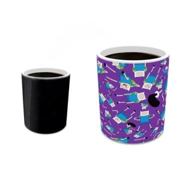 Imagem de Morphing Mugs Hora de Aventura – Finn the Human – Caneca sensível ao calor de 325 ml – Caneca de chá de café que muda de cor cerâmica – Oficialmente licenciada pela Cartoon Network colecionável