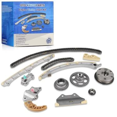 Imagem de Kit de corrente de distribuição de motor OTO-K compatível com Honda Civic Crosstour CR-V Accord Acura ILX TSX 2.4L L4 2008-2015, incluindo trilho de guia tensor de eixo de cames de engrenagem VVT