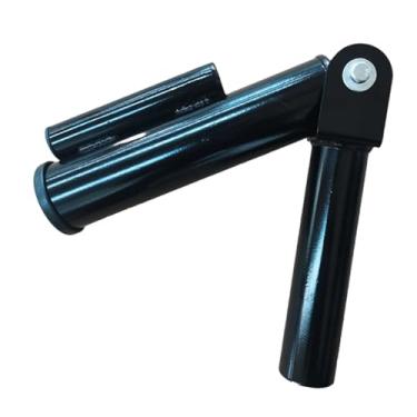 Imagem de Dynwave Suporte para barra com mangas para treinamento de força do core, armazenamento portátil, design de cano duplo, suporte robusto para fixação de barra.