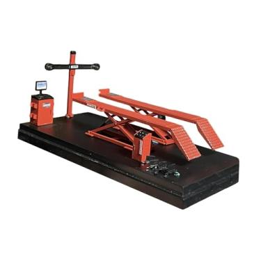 Imagem de TTETTZ Máquina de Alinhamento Modelo 1:64, Ferramentas em Miniatura para Reparo de Carros, Ideal para Presente de Aniversário.