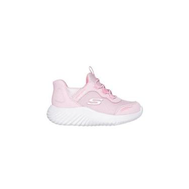 Imagem de Tênis Infantil Skechers Calce Fácil Rosa, 34
