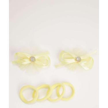 Imagem de Kit 6 Peças Presilhas E Elásticos De Cabelo Infantil M-04236 - MARISA,