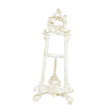 Imagem de XLWLLNJ Cavalete de Exibição Decorativo, Suporte para Livros, Colecionáveis, Revistas, Presentes, Decoração para Casa, Porta-Retratos, Organizador para Sala, Branco