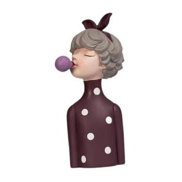 Imagem de Ｂｅｓｇａ Estátua de para decoração de casa, ornamento de mesa, objeto decorativo, escultura, estatueta para entrada, prateleira, escritório, presente, Roxo